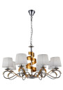 Denis pendant light 8xE14 chromee / gold 80 cm