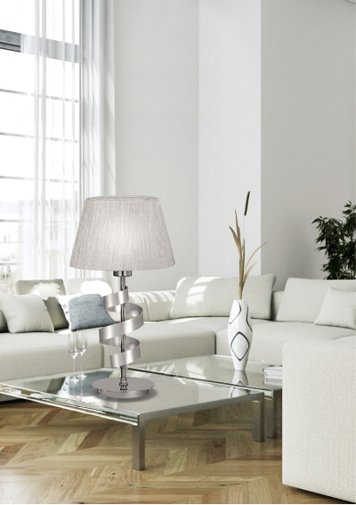 Denis table lamp 1xE27 chromee / gold 25 cm - product image 1