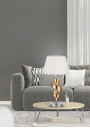 Denis table lamp 1xE27 chromee / gold 25 cm - product image 1