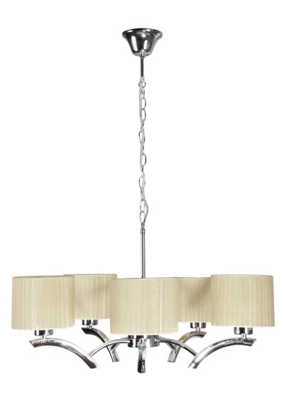 Lampa wisząca Draga 5xE27 kremowy 58 cm
