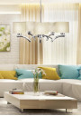 Draga pendant light 5xE27 cream 58 cm - product image 2