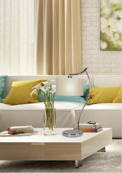 Lampa stołowa Draga 1xE27 kremowy 34 cm - zdjęcie produktu 1