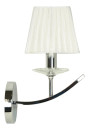 Valencia wall light 1xE14 chromee, abażur white 15 cm