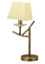 Lampa stołowa Valencia 1xE14 patynowy, abażur żółty 28 cm