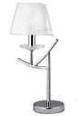 Valencia table lamp 1xE14 chromee, abażur white 28 cm