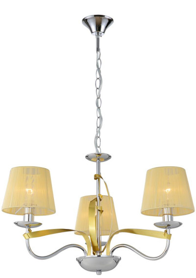 Diva pendant light 3xE14 chromee / gold 60 cm