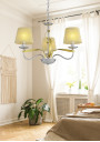 Lampa wisząca Diva 3xE14 chromowy + złoty 60 cm - zdjęcie produktu 1