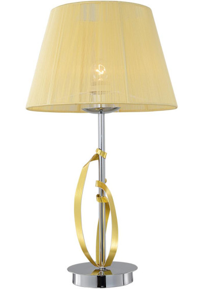 Diva table lamp 1xE27 chromee / gold 23 cm