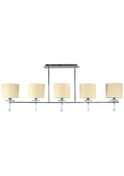 Estera pendant light 5xE14 chromee 112 cm