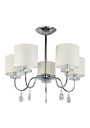 Lampa wisząca Estera 5xE14 chromowy 58 cm