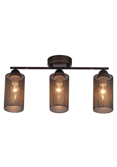 Indira pendant light 3xE14 black 44 cm