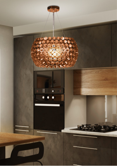Lampa wisząca Abros 1xE27 miedziany 40 cm - zdjęcie produktu 1