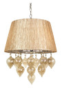 Lampa wisząca Elissa 3xE14 szaro beżowy 40 cm