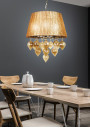Lampa wisząca Elissa 3xE14 szaro beżowy 40 cm - zdjęcie produktu 2