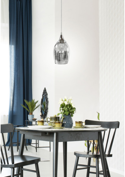 Lampa wisząca Marina 1xE27 chromowy 14 cm - zdjęcie produktu 7