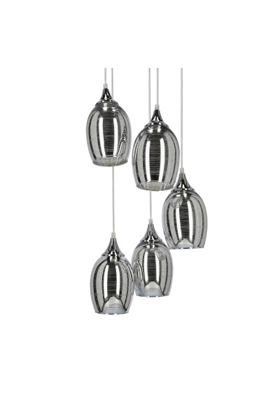 Lampa wisząca Marina 5xE27 chromowy 35 cm - zdjęcie produktu 3