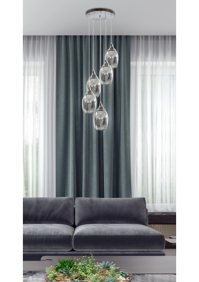 Marina pendant light 5xE27 chromee 35 cm - product image 13