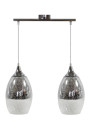 Lampa wisząca Celia 2xE27 srebrny 40 cm