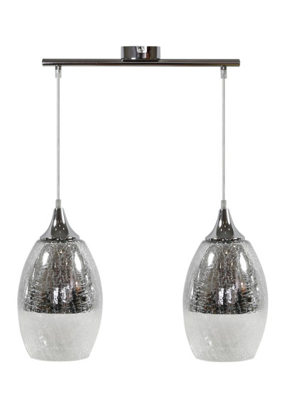 Celia pendant light 2xE27 silver 40 cm
