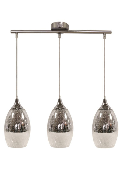 Lampa wisząca Celia 3xE27 srebrny 60 cm