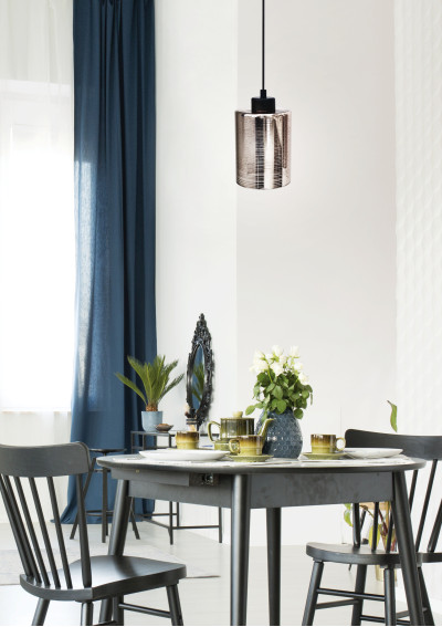 Lampa wisząca Cox 1xE27 chromowy 12 cm - zdjęcie produktu 1