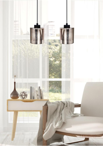 Lampa wisząca Cox 2xE27 chromowy 45 cm - zdjęcie produktu 2