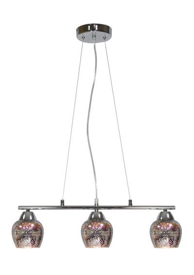 Lampa wisząca Sirius 3xE27 chromowy 60 cm