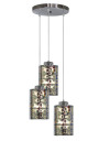 Lampa wisząca Nocturno 3xE27 chromowy 37 cm
