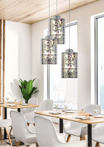 Nocturno pendant light 3xE27 chromee 37 cm - product image 1