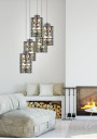 Nocturno pendant light 5xE27 chromee 37 cm - product image 1