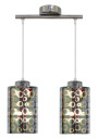 Nocturno pendant light 2xE27 chromee 44 cm