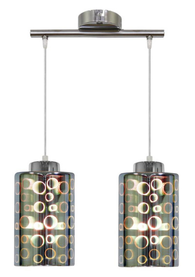 Lampa wisząca Nocturno 2xE27 chromowy 44 cm