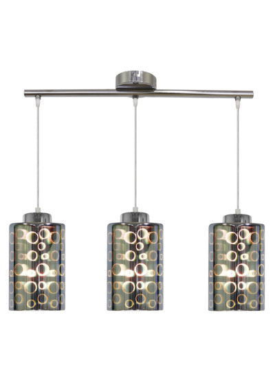 Nocturno pendant light 3xE27 chromee 58 cm