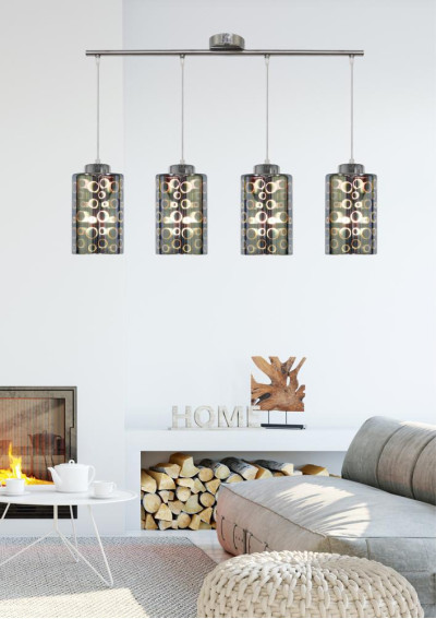 Lampa wisząca Nocturno 4xE27 chromowy 81 cm - zdjęcie produktu 2