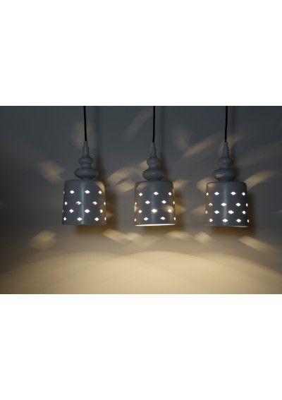 Lampa wisząca Hamp 3xE27 biały 51 cm - zdjęcie produktu 1