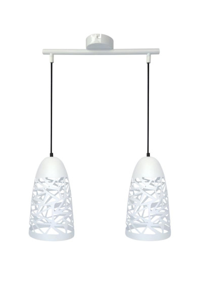 Lampa wisząca Sabrin 2xE27 biały 40 cm