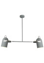 Lampa wisząca Gray 2xE27 szary 92 cm