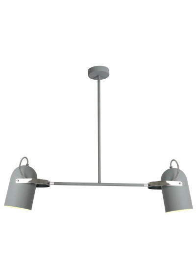 Gray pendant light 2xE27 grey 92 cm