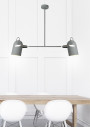 Gray pendant light 2xE27 grey 92 cm - product image 1