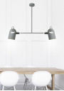 Lampa wisząca Gray 2xE27 szary 92 cm - zdjęcie produktu 2