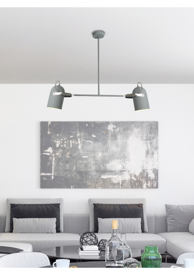 Gray pendant light 2xE27 grey 92 cm - product image 3