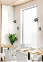 Gray wall light 1xE14 grey 19 cm - product image 2