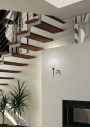 Raul wall light 1xE27 chromee, klosz white 20 cm - product image 1