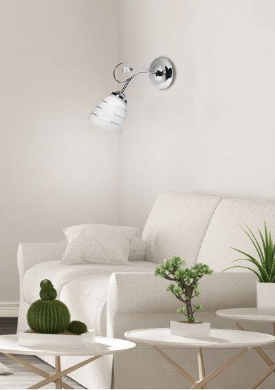 Lampa ścienna Simpli 1xE27 chromowy 12 cm - zdjęcie produktu 1
