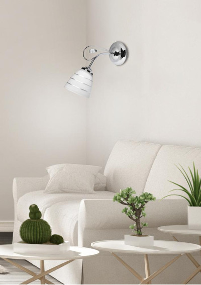 Lampa ścienna Simpli 1xE27 chromowy 12 cm - zdjęcie produktu 12