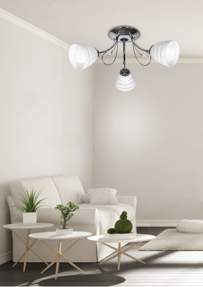 Simpli pendant light 3xE27 chromee 54 cm - product image 1