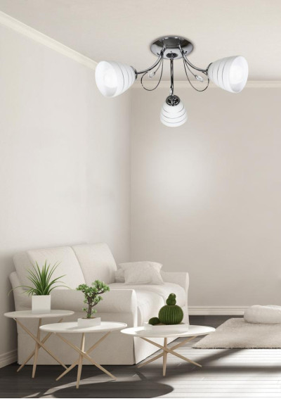 Lampa wisząca Simpli 3xE27 chromowy 54 cm - zdjęcie produktu 12