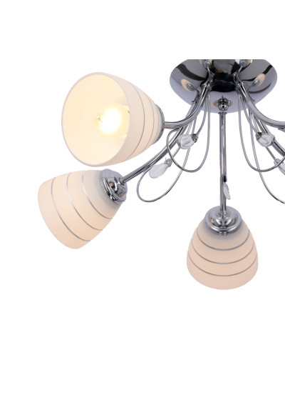 Lampa wisząca Simpli 5xE27 chromowy 54 cm - zdjęcie produktu 7