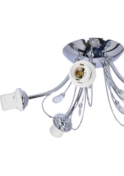 Lampa wisząca Simpli 5xE27 chromowy 54 cm - zdjęcie produktu 9