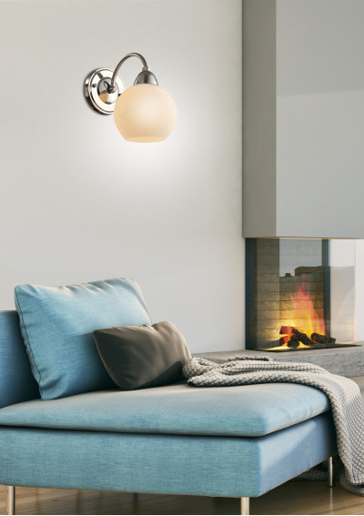 Tobago wall light 1xE27 chromee 23 cm - product image 1